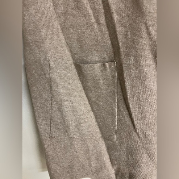 Zara Knit Oatmeal Open Front Sweater Coat size small - Picture 4 of 7